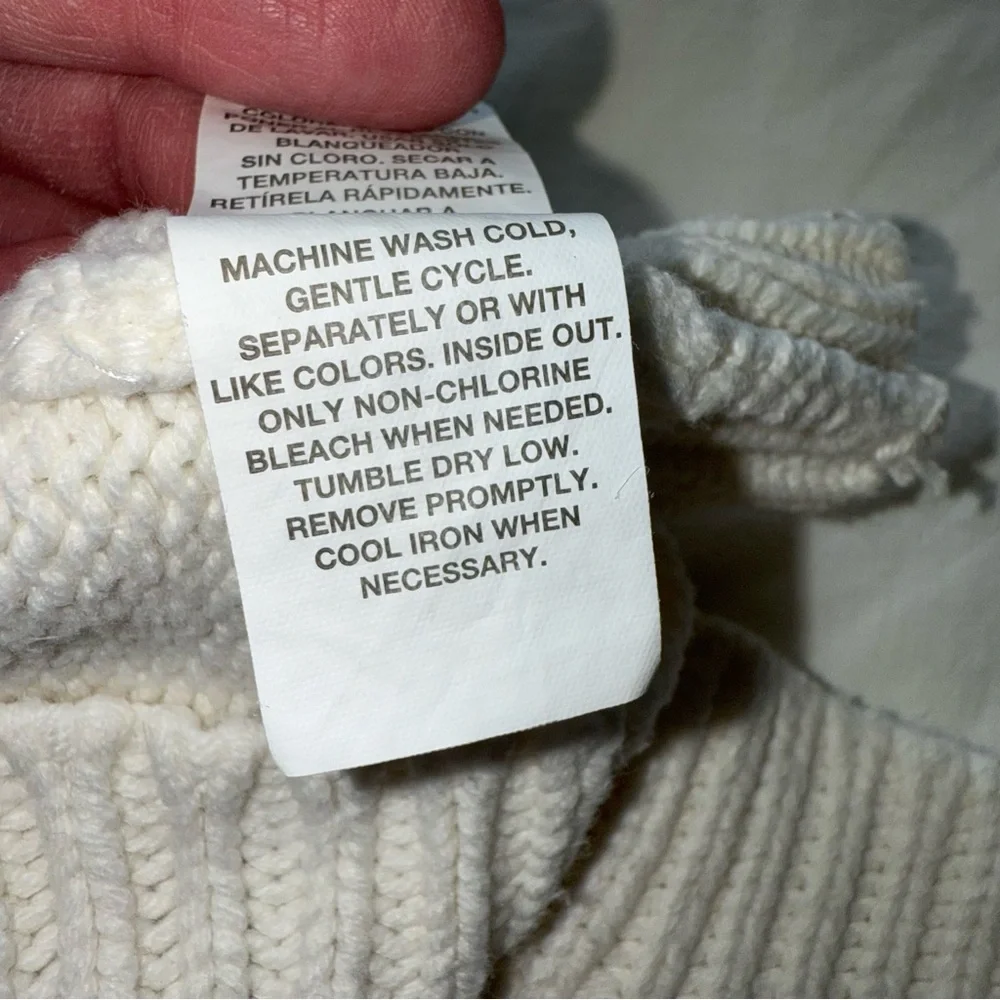 The Children's Place White Sweater with Floral Embroidery